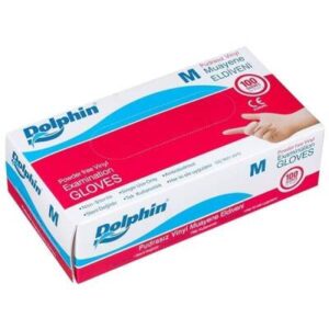 Dolphin Pudrasız Vinil Eldiven Orta - Görsel 1